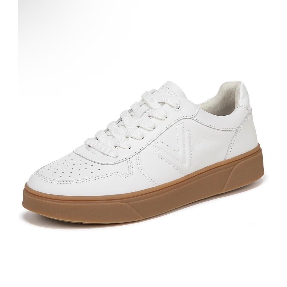 Vionic Kimmie Court White Leather Gum Sole Sneakers 19793L5104 Womens 9 M